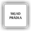 Cedule sklad prádla – plast (piktogram)