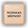 Cedule technická místnost – plast (piktogram)