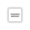 Cedule technická místnost | Piktogram (čtverec)