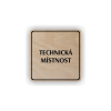 Cedule technická místnost | Piktogram (čtverec)