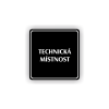 Cedule technická místnost | Piktogram (čtverec)
