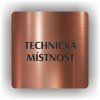 Cedule technická místnost – plast (piktogram)