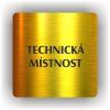 Cedule technická místnost – plast (piktogram)