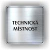 Cedule technická místnost – plast (piktogram)