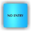 Cedule no entry – plast (piktogram)