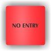 Cedule no entry – plast (piktogram)