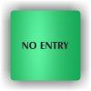 Cedule no entry – plast (piktogram)