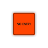 Cedule no entry | Piktogram (čtverec)