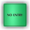 Cedule no entry – plast (piktogram)