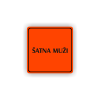 Cedule šatna muži | Piktogram (čtverec)