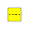 Cedule šatna muži | Piktogram (čtverec)