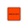 Cedule sprcha ženy | Piktogram (čtverec)