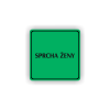 Cedule sprcha ženy | Piktogram (čtverec)