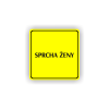 Cedule sprcha ženy | Piktogram (čtverec)