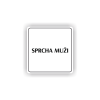 Cedule sprcha muži | Piktogram (čtverec)