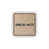 Cedule sprcha muži | Piktogram (čtverec)