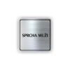 Cedule sprcha muži | Piktogram (čtverec)