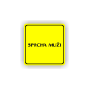 Cedule sprcha muži | Piktogram (čtverec)