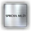 Cedule sprcha muži – plast (piktogram)