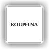 Cedule koupelna – plast (piktogram)