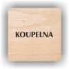 Cedule koupelna – plast (piktogram)