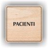 Cedule pacienti – plast (piktogram)