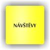 Cedule návštěvy – plast (piktogram)