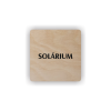 Cedule solárium s nápisem | Piktogram (čtverec)