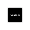 Cedule solárium s nápisem | Piktogram (čtverec)