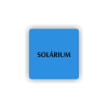 Cedule solárium s nápisem | Piktogram (čtverec)