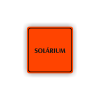 Cedule solárium s nápisem | Piktogram (čtverec)