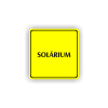 Cedule solárium s nápisem | Piktogram (čtverec)