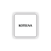 Cedule kotelna | Piktogram (čtverec)