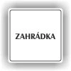 Cedule zahrádka – plast (piktogram)