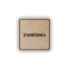Cedule zahrádka | Piktogram (čtverec)