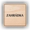 Cedule zahrádka – plast (piktogram)