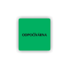 Cedule odpočívárna | Piktogram (čtverec)