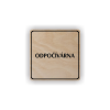 Cedule odpočívárna | Piktogram (čtverec)