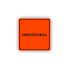 Cedule odpočívárna | Piktogram (čtverec)