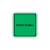 Cedule odpočívárna | Piktogram (čtverec)