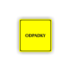 Cedule odpadky | Piktogram (čtverec)