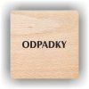 Cedule odpadky – plast (piktogram)
