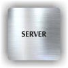 Cedule server – plast (piktogram)