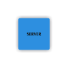 Cedule server | Piktogram (čtverec)