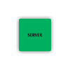 Cedule server | Piktogram (čtverec)