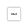 Cedule server | Piktogram (čtverec)