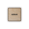Cedule server | Piktogram (čtverec)