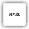 Cedule server – plast (piktogram)
