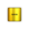 Cedule server | Piktogram (čtverec)