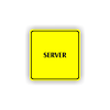 Cedule server | Piktogram (čtverec)